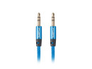 foto de CABLE ESTEREO LANBERG JACK 3.5MM MACHO/JACK 3.5MM MACHO 1M AZUL