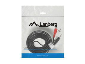 foto de CABLE ESTEREO LANBERG JACK 3.5MM/2X RCA MACHO 2M