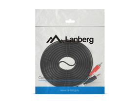 foto de CABLE ESTEREO LANBERG JACK 3.5MM/2X RCA MACHO 5M