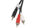 foto de CABLE ESTEREO LANBERG JACK 3.5MM/2X RCA MACHO 5M
