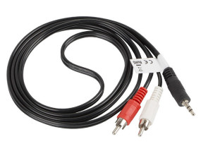 foto de CABLE ESTEREO LANBERG JACK 3.5MM/2X RCA MACHO 1.5M