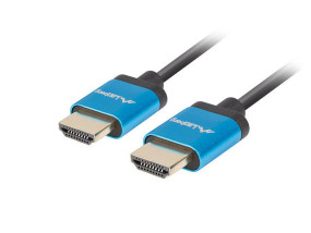 foto de CABLE HDMI LANBERG MACHO/MACHO V2.0 4K SLIM 1M NEGRO