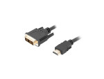 foto de CABLE HDMI LANBERG MACHO/DVI-D 18+1 MACHO SINGLE LINK 1.8M NEGRO