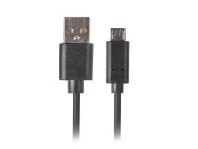 foto de CABLE USB LANBERG 2.0 MACHO/MICRO USB MACHO QUICK CHARGE 3.0 1.8M NEGRO