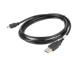 foto de CABLE USB LANBERG 2.0 MACHO/MINI USB MACHO 1.8M NEGRO