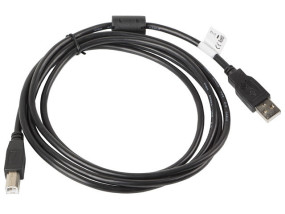 foto de CABLE IMPRESORA LANBERG USB MACHO/USB MACHO FERRITA 1.8M NEGRO