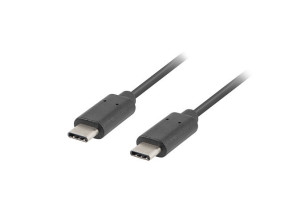 foto de CABLE 2.0 LANBERG USB C MACHO/USB C MACHO 0.5M NEGRO