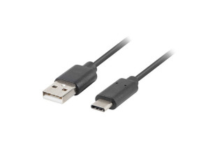 foto de CABLE USB LANBERG 2.0 MACHO/USB C MACHO 0.5M NEGRO