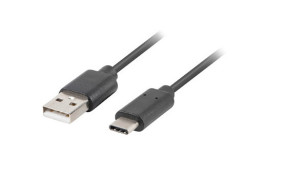 foto de CABLE USB LANBERG 2.0 MACHO/USB C MACHO QUICK CHARGE 3.0 0.5M NEGRO