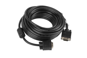 foto de CABLE VGA LANBERG MACHO/MACHO FERRITA 10M NEGRO