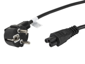foto de CABLE DE ALIMENTACION LANBERG TREBOL SCHUKO CEE 7/7 A IEC320 C5 1.8M