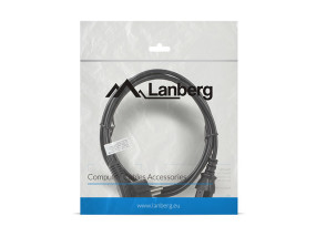 foto de CABLE DE ALIMENTACION LANBERG SCHUKO CEE 7/7 A IEC320 C13 1.8M