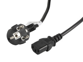foto de CABLE DE ALIMENTACION LANBERG SCHUKO CEE 7/7 A IEC320 C13 5M