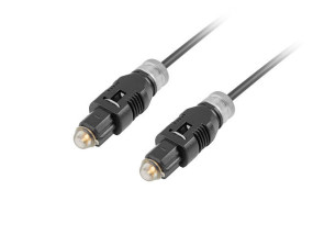 foto de CABLE TOSLINK LANBERG OPTICO AUDIO DIGITAL 1M NEGRO