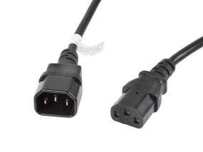 foto de CABLE ALARGADOR LANBERG ALIMENTACION CPU IEC320 C13 H/IEC320 C14 M VDE 3M
