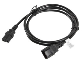foto de CABLE ALARGADOR LANBERG ALIMENTACION CPU IEC320 C13 H/IEC320 C14 M VDE 1.8M