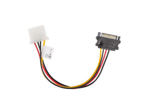 foto de CABLE ALIMENTACION LANBERG MOLEX HEMBRA/SATA MACHO 15CM