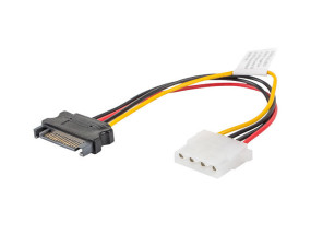 foto de CABLE ALIMENTACION LANBERG MOLEX HEMBRA/SATA MACHO 15CM