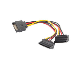 foto de CABLE ALIMENTACION LANBERG SATA MACHO/2X SATA HEMBRA 15CM