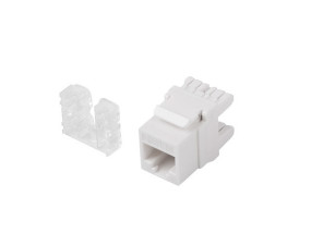 foto de CONECTOR KEYSTONE LANBERG CAT.6 UTP RJ45 180 GRADOS
