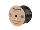 foto de BOBINA CABLE RED LANBERG EXTERIOR UTP RJ45 CAT.5E SOLIDO CU AWG24 305M NEGRO FLU