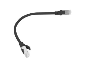 foto de CABLE RED LANBERG LATIGUILLO CAT.6 UTP 0.25M NEGRO FLUKE  PASSED