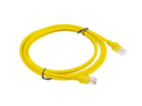 foto de CABLE RED LANBERG LATIGUILLO CAT.6 UTP 2M AMARILLO FLUKE  PASSED