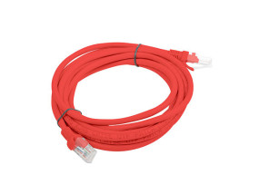 foto de CABLE RED LANBERG LATIGUILLO CAT.6 UTP 3M ROJO FLUKE PASSED