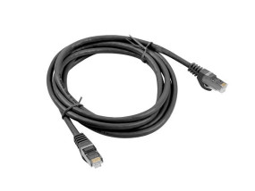 foto de CABLE RED LANBERG LATIGUILLO CAT.6 FTP 1M NEGRO FLUKE PASSED