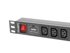 foto de REGLETA LANBERG 1U 10A RACK 19 10X SOCKET NEGRO 2M