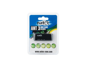 foto de LECTOR DE TARJETAS NATEC MINI ANT 3 SDHC MMC M2 MICROSD USB 2.0 NEGRO