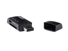 foto de LECTOR DE TARJETAS NATEC MINI ANT 3 SDHC MMC M2 MICROSD USB 2.0 NEGRO