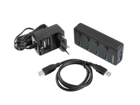 foto de HUB NATEC MANTIS 2 USB 3.0 4 PUERTOS ON OFF CON ALIMENTADOR