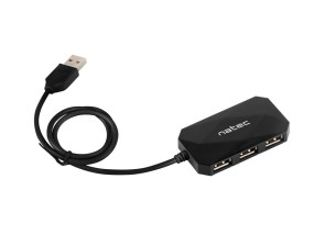 foto de HUB NATEC LOCUST 4 PUERTOS USB 2.0 NEGRO