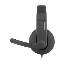 foto de AURICULARES NATEC RHEA NEGRO MICROFONO ALAMBRICO JACK 3.5MM