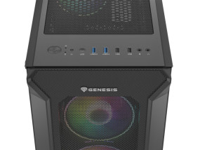 foto de CAJA GAMING GENESIS IRID 505 ARGB V2 ATX MEDIATORRE 2XUSB3.0/2.0 BK SIN PSU