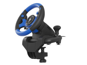 foto de VOLANTE Y PEDALES GENESIS SEABORG 350 USB VIBRACION MULTIPLATAFORMA
