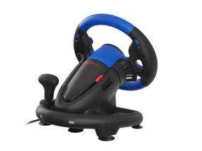 foto de VOLANTE Y PEDALES GENESIS SEABORG 350 USB VIBRACION MULTIPLATAFORMA