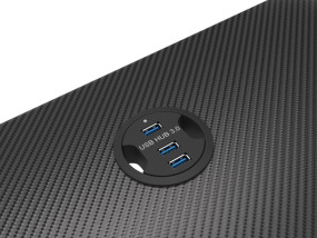 foto de MESA GAMING GENESIS HOLM 200 RGB NEGRO CARBONO