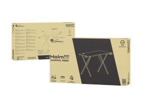 foto de MESA GAMING GENESIS HOLM 200 RGB NEGRO CARBONO