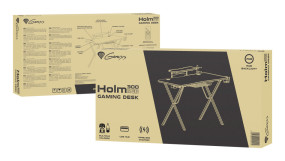 foto de MESA GAMING GENESIS HOLM 300 RGB NEGRO CARBONO