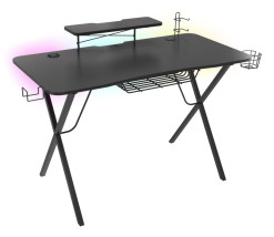 foto de MESA GAMING GENESIS HOLM 300 RGB NEGRO CARBONO