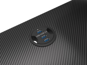 foto de MESA GAMING GENESIS HOLM 300 RGB NEGRO CARBONO