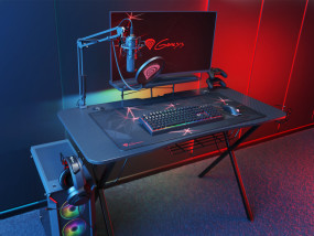 foto de MESA GAMING GENESIS HOLM 300 RGB NEGRO CARBONO