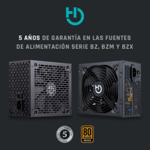 foto de FUENTE DE ALIMENTACION HIDITEC GAMING 750W BZ750 80PLUS BRONZE CERTIFIED