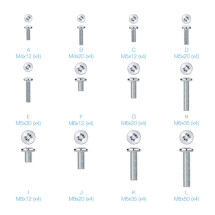 foto de KIT TORNILLOS MONTAJE PANTALLAS TOOQ SSK4820