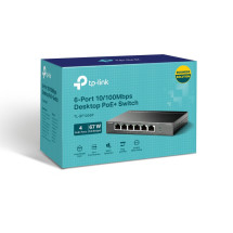 foto de SWITCH TP-LINK 6 PORT 10/100MBPS 4 PORT POE+