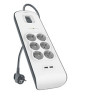foto de REGLETA BELKIN SURGERSTRIP 6 TOMAS 2x USB/ A PROTECCION ANTIPICOS BLANCO MONTABL