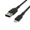 foto de CABLE LIGHTNING BELKIN BOOSTCHARGE MACHO A USB/ A MACHO 1M TRENZADO