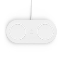 foto de CARGADOR QI INALAMBRICO DOBLE BELKIN BOOSTCHARGE 10W BLANCO